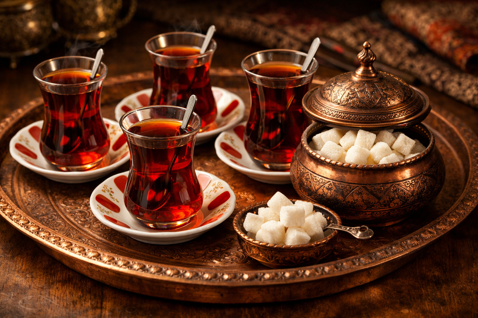 İnce belli çay servisi