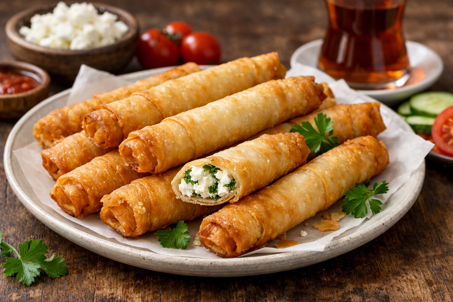 Kızarmış sigara böreği