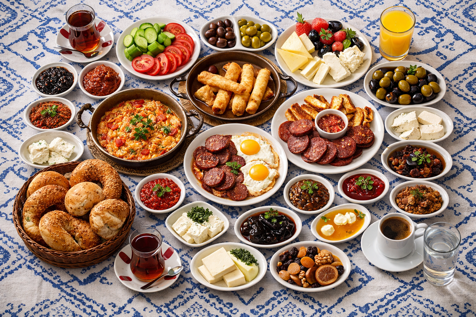 Katmanlı sofra düzeni